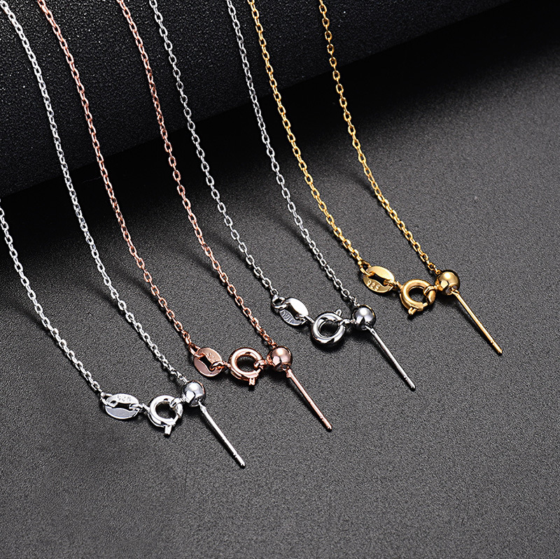 Fashion pin positioning universal necklace personality dly adjustable long and short clavicle chain cross chain women's single chain