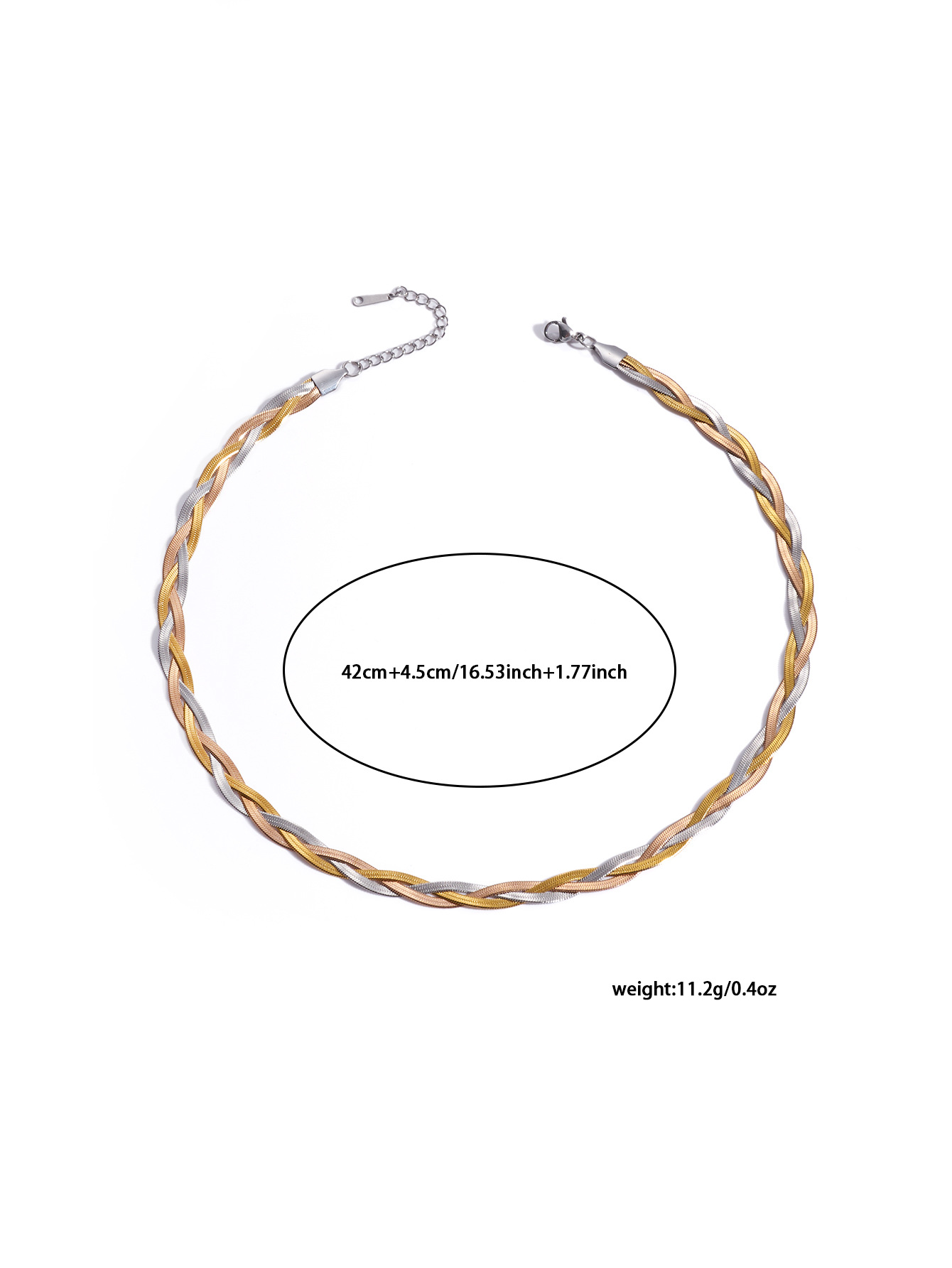1 Piece Quantity Wholesale Jewelry Vacation Simple Style Solid Color Titanium Steel Plating Necklace Chain-free