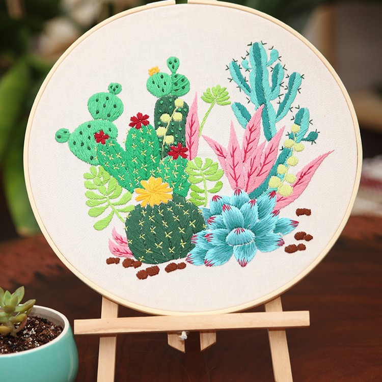 Bordado DIY colgando pintura punto de cruz paquete de material de tela Europea Inglés transfronteriza colgando pintura Lu Bordado DIY adornos hechos a mano