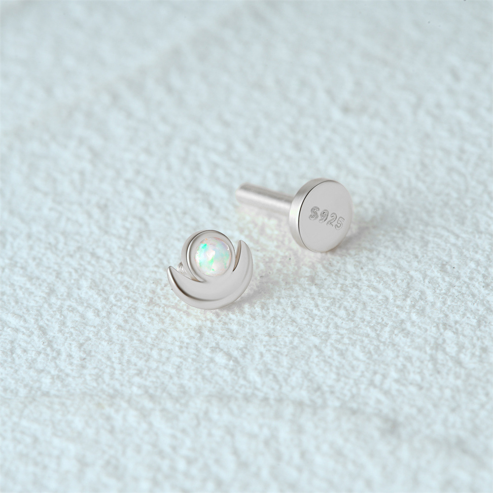 2g Weight Zircon Inlay Material Ear Studs Classification 1 Piece Quantity Daily, Street Occasion 925 Sterling Silver Material Geometric Pattern Women's Gender Plating Design Casual, Simple Style Style 1 Piece Ear Cartilage Rings & Studs Casual Simple Style Geometric 925 Sterling Silver Plating Zircon 58