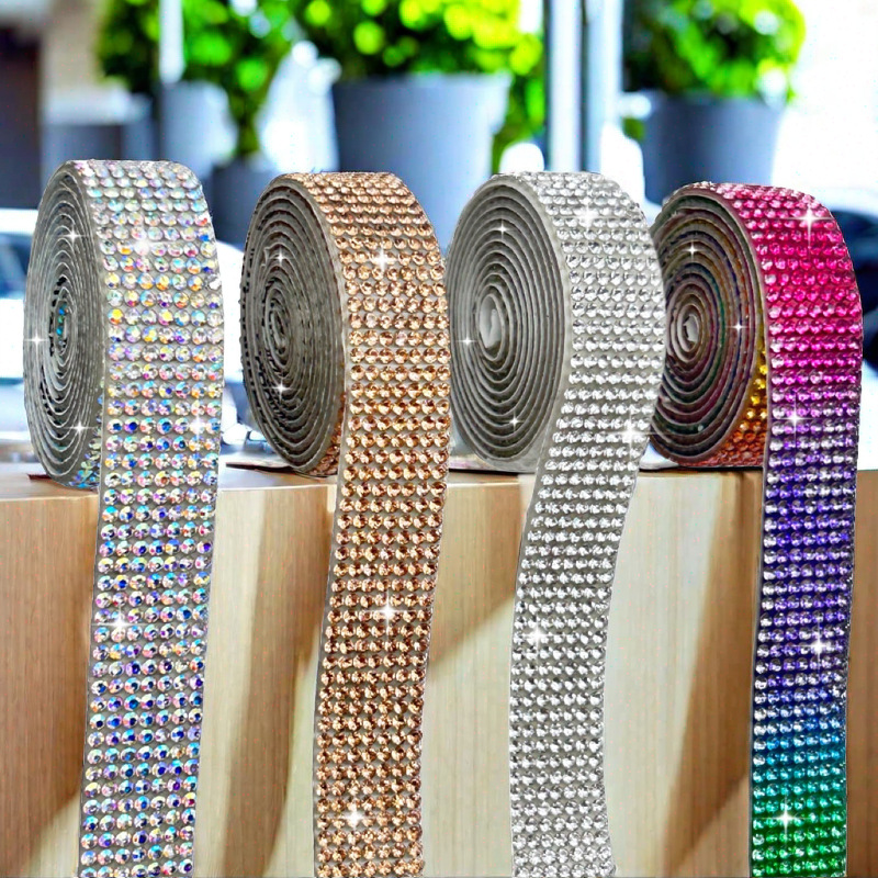 Tela de diamantes de imitación de vidrio Parche decorativo de bricolaje Accesorios de ropa Diamante en caliente Joyería de diamantes de imitación al por mayor Parche de diamantes de imitación Tela de diamantes de imitación autoadhesiva image 3