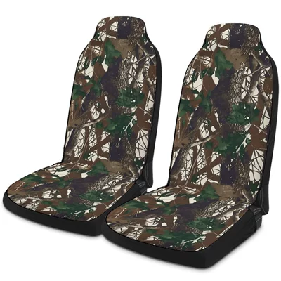 Universal car seat cover with camouflage print, suitable for all seasons, single driver's seat cover, car seat cushion cover