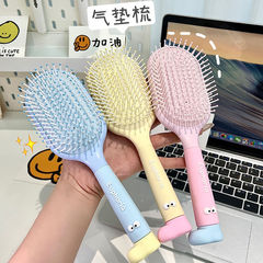 かわいいエアバッグマカロン色韓国版携帯高颜値ふわふわ静電防止櫛マッサージ学生家庭用エアマット
