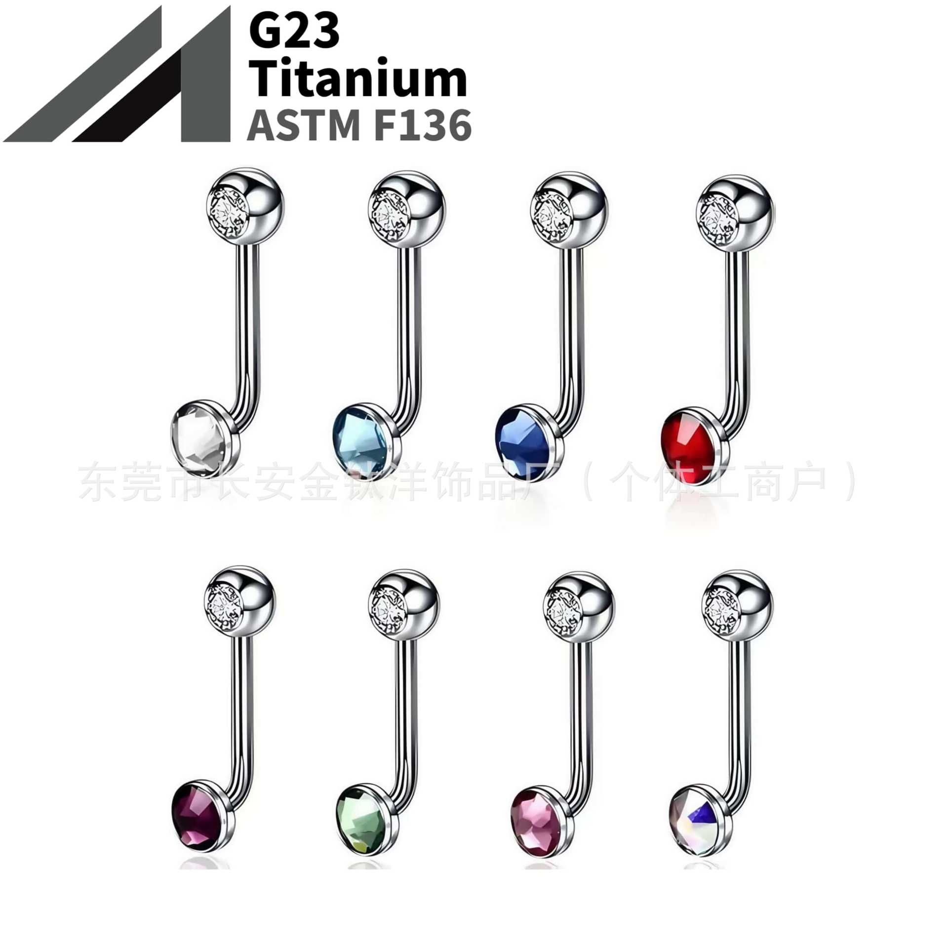 16G labret stud size and finish detail
