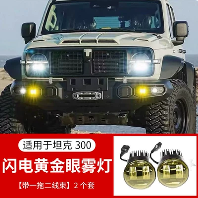Big Surrounded – Wheel Arches Hood Knight Kit - tank-300-exclusive-iron-cavalry-front-bumper-optional-lightning-gold-eye-fog-lights-1-pair