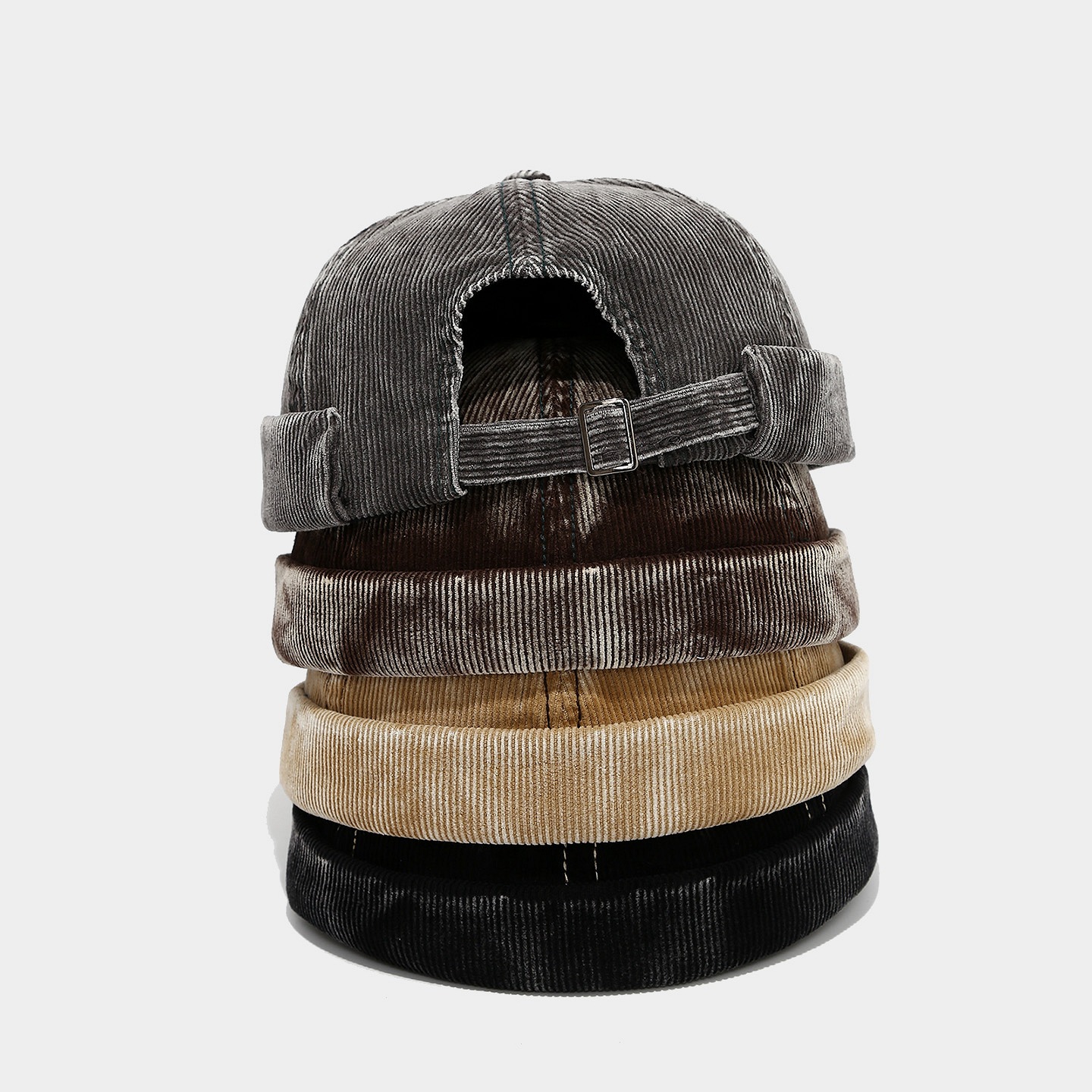Sombrero de piel de melón retro japonés de invierno y otoño marca de moda para hombres y mujeres hacer viejos sombreros elegante sin bordes simple sombrero de moda