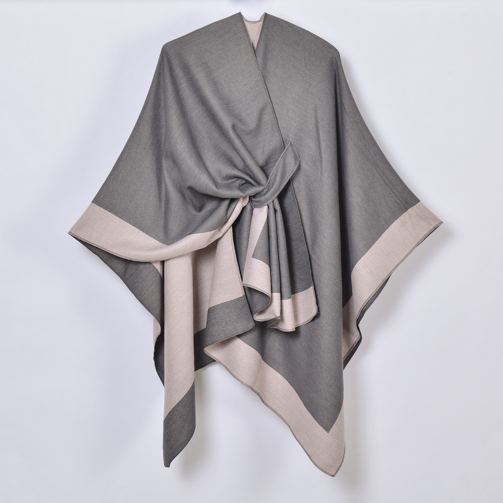 Polvo gris de barra oblicua de doble cara