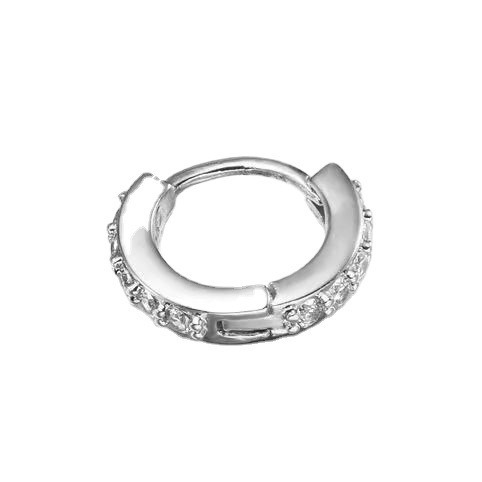 Deseo europeo y americano simple micro-incrustaciones ronda ZIRCON oreja hebilla pequeños pendientes personalidad de la moda cartílago piercing pendientes al por mayor