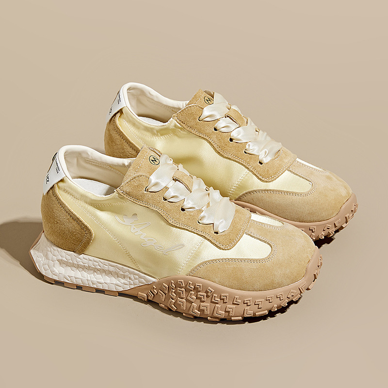 Summer Breathable 7CM Inner Height Training Shoes Women's 2025 Small Casual Sports Silk Ballet Forrest Gump Shoes Summer Breathable 7CM Inner Height Training Shoes Women's 2025 Small Casual Sports Silk Ballet Forrest Gump Shoes