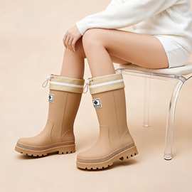 2026年新款时尚雨靴女中筒保暖户野外穿防雨水鞋防蚊防滑徒步胶鞋
