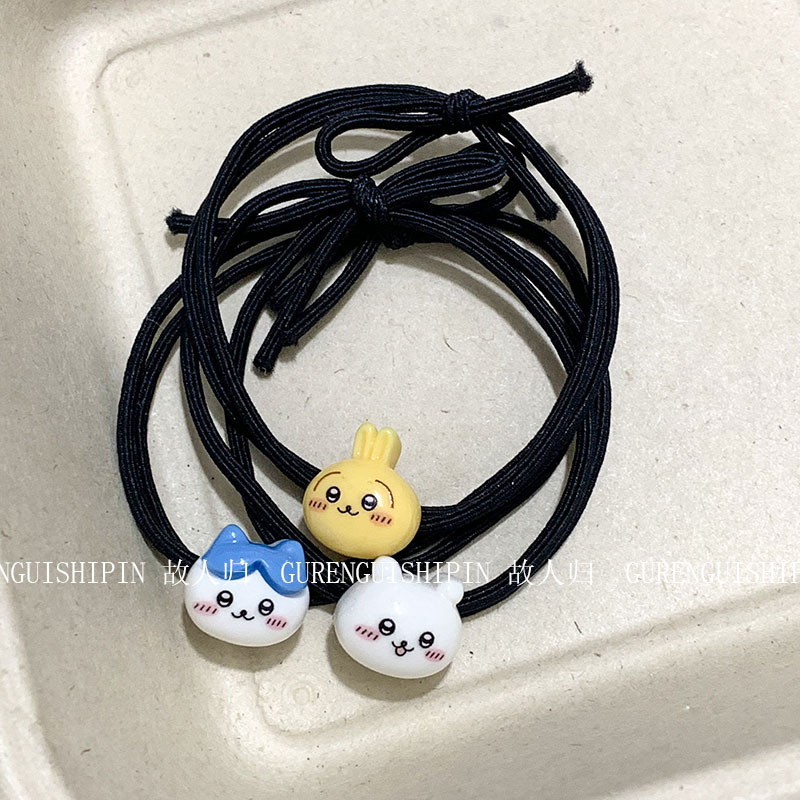 Cartoon Cute Mouse Personalized Headband for Boyfriend, Small Rubber Band, Sweet Girl Hair Band, Forest Style Hand Rope, Dual Use