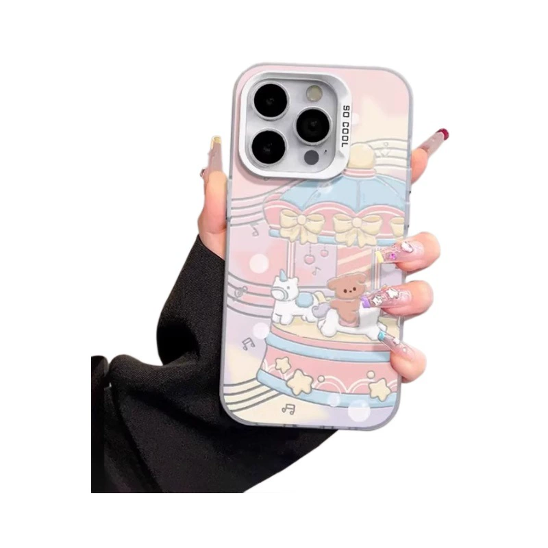 Apple, вращающаяся совместимая музыкальная шкатулка, iPhone15, чехол для телефона, 15promax, 16promax