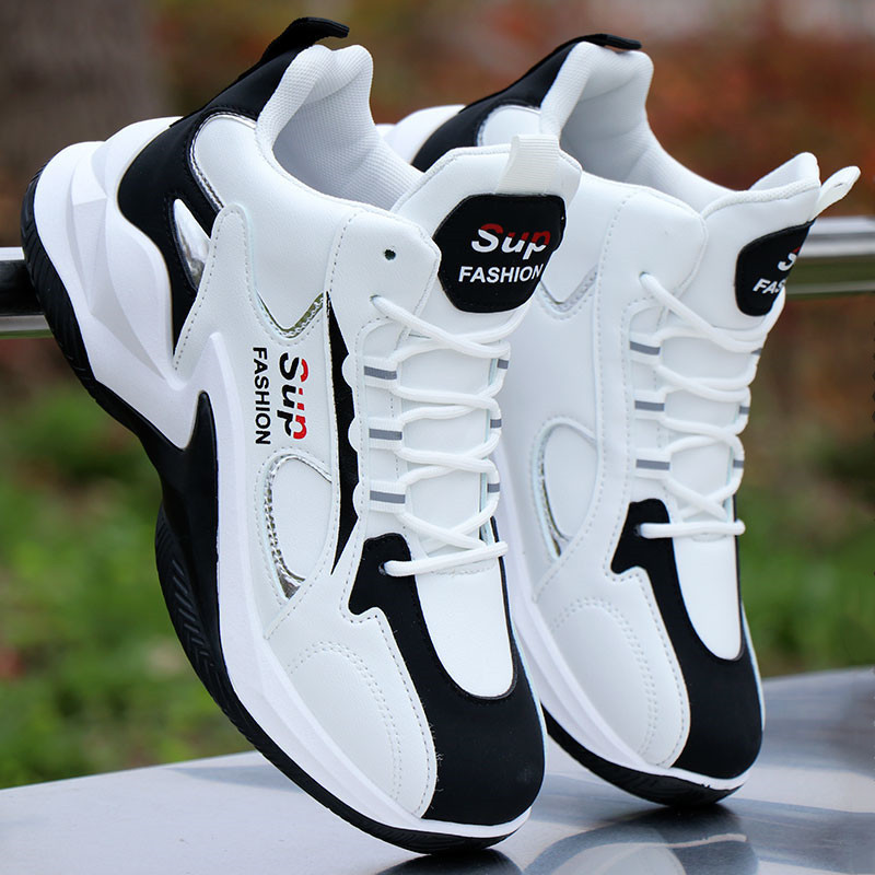 Basketball Shoes Men's Shoes 2025 Spring and Summer New Men's Mid-Top Shoes Mesh Breathable Non-Slip Student Versatile Sports Shoes