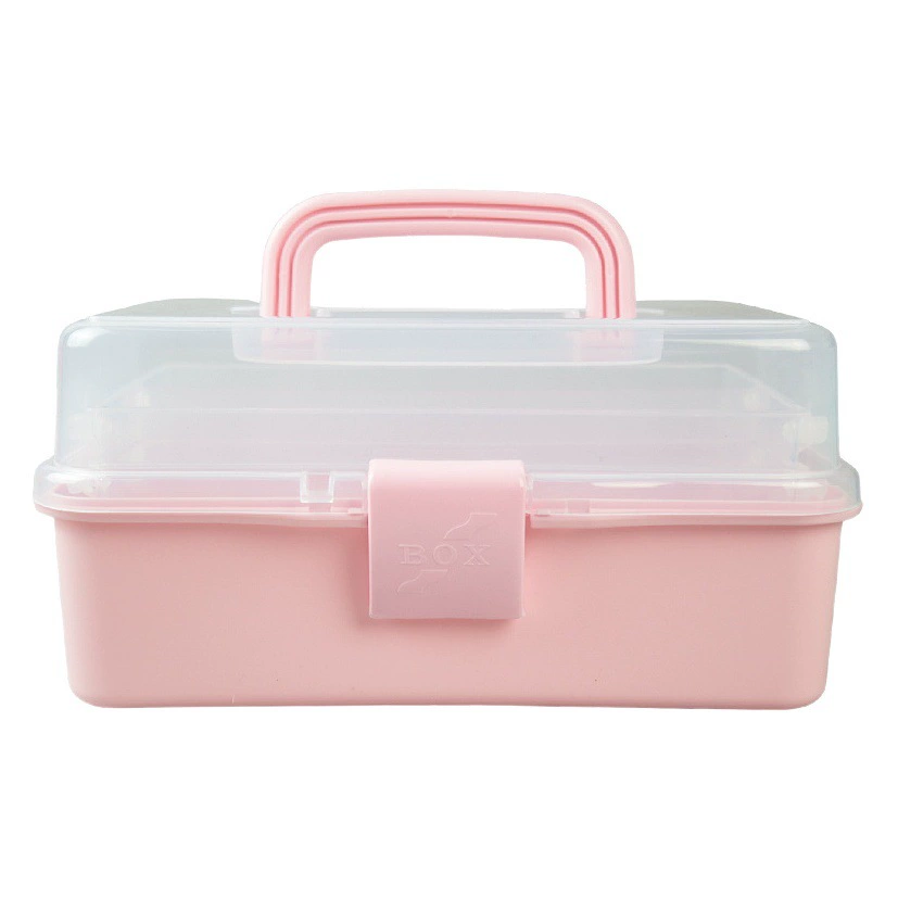 Оптовая трехслойный Макарон складной портативный ящик для хранения аптечка домашняя художественная фурнитура для ногтей косметика для инструментов