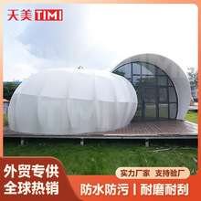 户外露营地民宿帐篷蜗牛帐篷海螺帐篷厂家异形造型创意酒店帐篷房