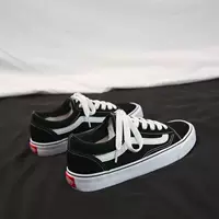 Эспадрильи Vans унисекс, чёрные тканевые кеды с универсальными шнурками, корейский стиль