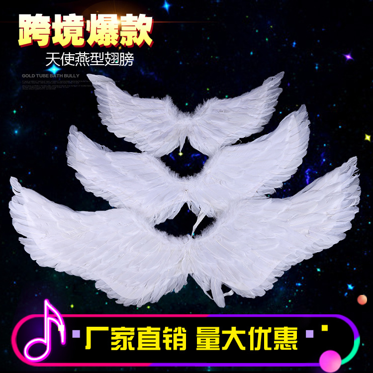 White angel wings for adults for bride