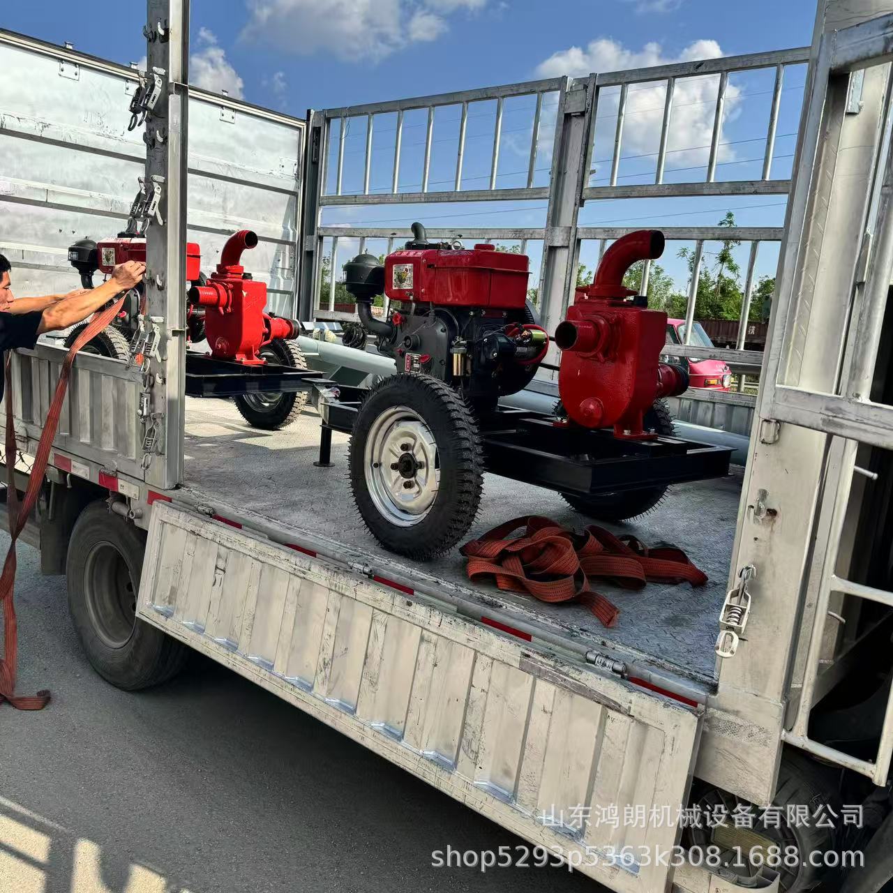 50mm 防汛抗旱自吸式抽水机 排涝水泵低油耗柴油机抽水泵