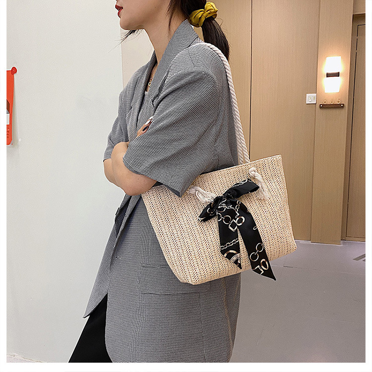 New Popular Large-capacity Woven Single Shoulder Tote Bag Wholesale Nihaojewelry display picture 6