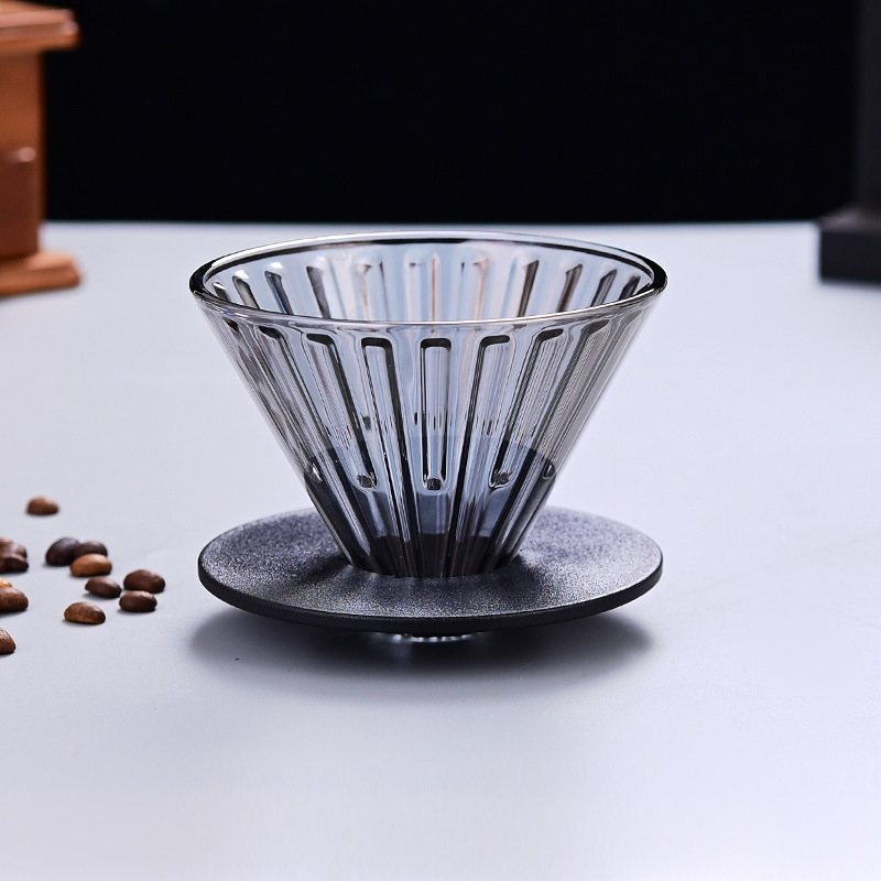 新しいコーヒーポット、コーヒーポット、手淹れコーヒーフィルターカップ、クラウドコーヒーフィルターセット、漏斗を共有します。|undefined