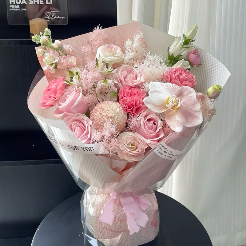 情人节复古中国风向日葵混搭花束教师节送老师女朋友闺蜜生日礼物|undefined