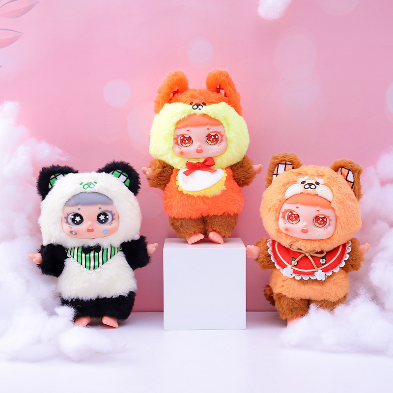 可爱卡通嘟嘟惠梦幻动物园毛绒挂扣盲盒女生卧室精致装饰厂家批发|undefined