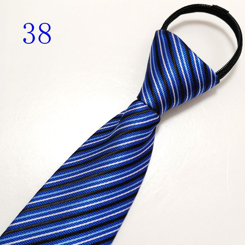 男士拉链新郎结婚红色8cm正装商务黑色免打结懒人易拉得蓝色_