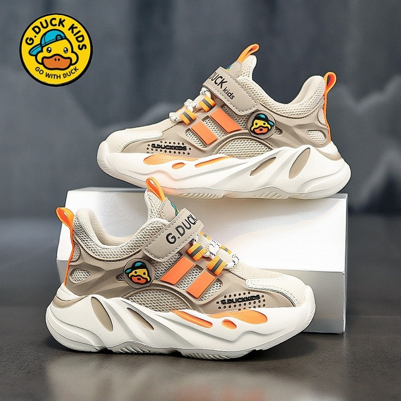 Zapatos para niños de pato amarillo primavera 2024 nuevos zapatos de malla para niños zapatos deportivos para niños zapatos para niños