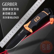 新款户外橡胶直刀多功能战术直刀便携随身小刀露营切肉跨境小刀