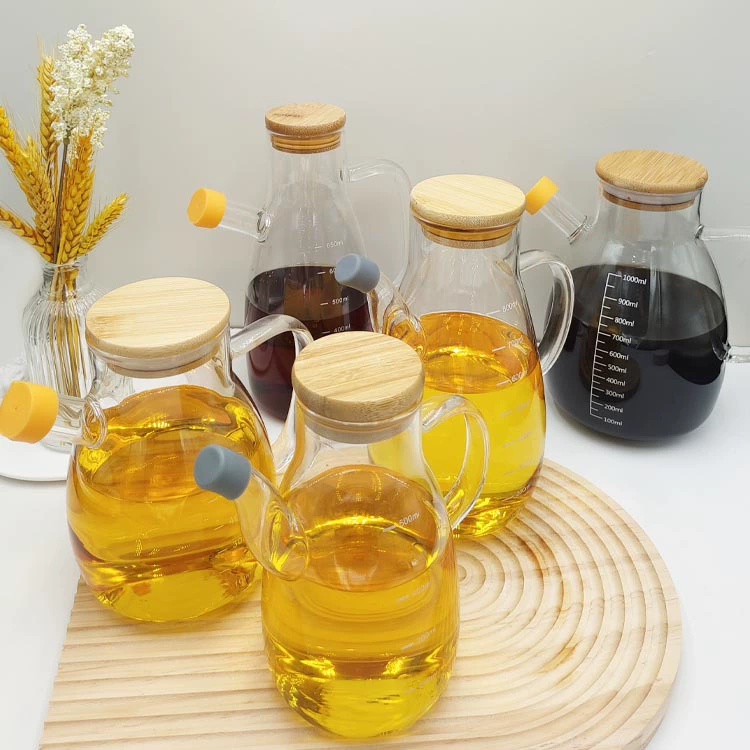 High borosilicon pot glass, soy sauce vinegar seasoning bottle, native oil bottle household kitchen oil storage tank