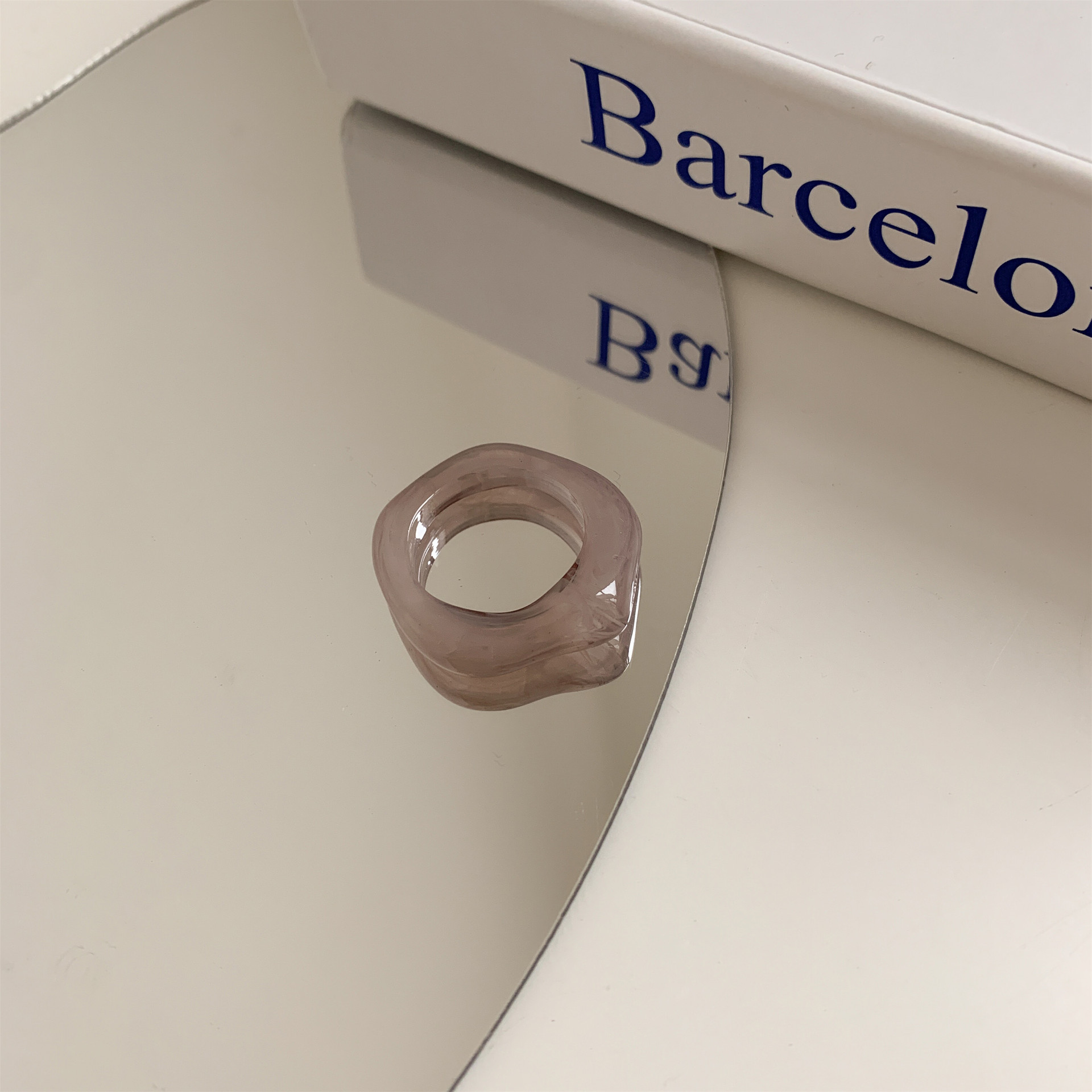 5g Weight Rings Classification 1 Piece Quantity Holiday, Daily Occasion Plastic, Resin Material Solid Color Pattern Women's Gender Enamel Design Simple Style, Classic Style Style Simple Style Classic Style Solid Color Plastic Resin Enamel Women's Rings 8