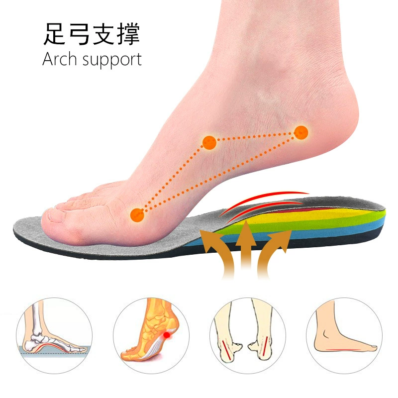 Плоская плоскостопная ортодонтная стелька EVA выкатная стопота