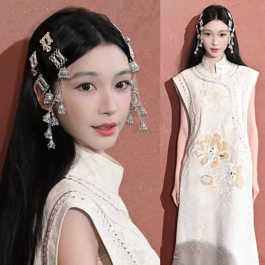 Yi Mengling Same Style Hairpin New Chinese Style Tassel Bell Hair Accessories National Style Hanfu Cheongsam Accessories New Style Headwear