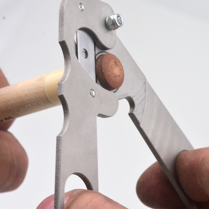 Tijeras de corte de cambio rápido pelador multifunción de acero inoxidable para la cabeza de cuero del club tijeras de referencia profesionales