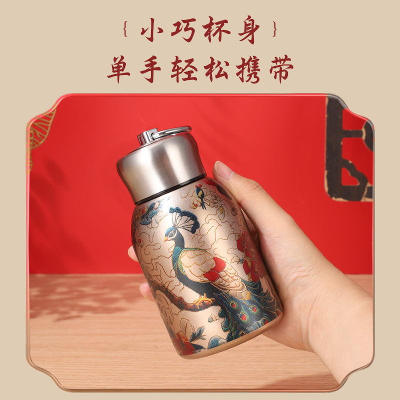 国潮迷你小胖丁保温杯带拉环便捷口袋杯简约时尚杯子学生随手水杯|undefined