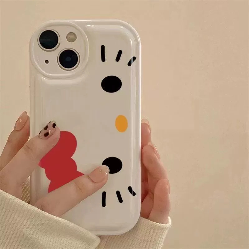 Чехол для телефона Apple совместим с iPhone 15, 15 Pro, 15 Pro Max — пузырьковый корпус KT cat, мягкие края для защиты от падений