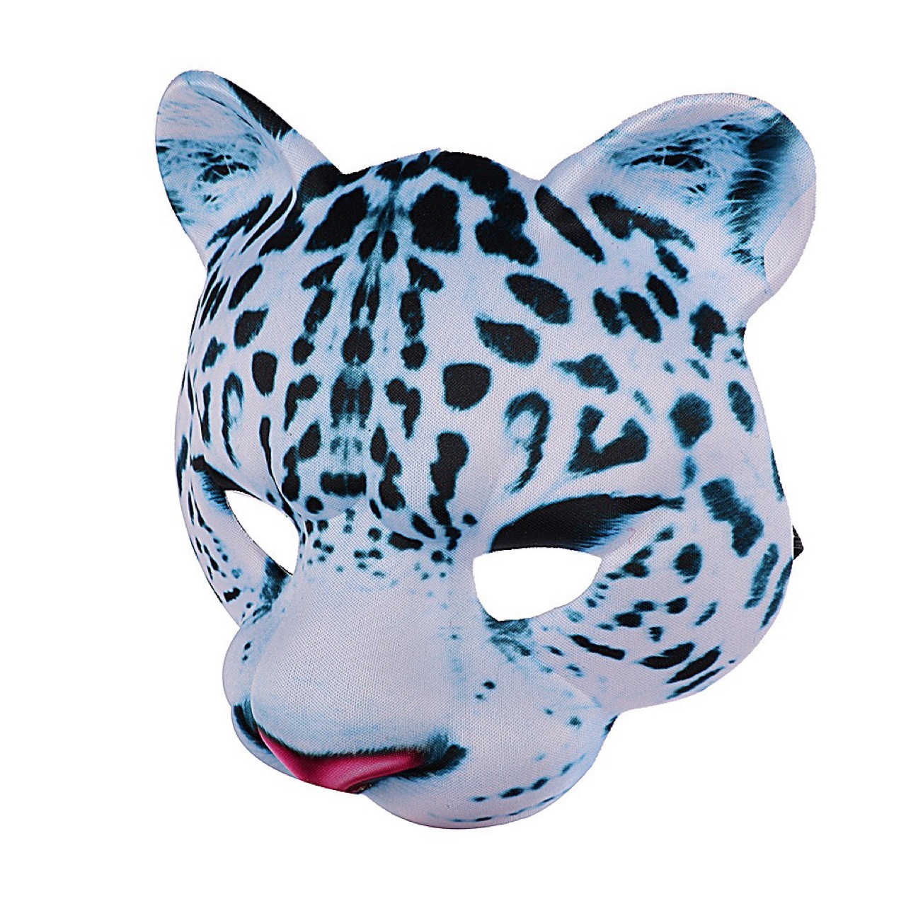 Halloween Gran Máscara de Tigre Animal media máscara de la cara del tigre blanco máscara de leopardo de nieve máscara de los niños adultos simulación tridimensional