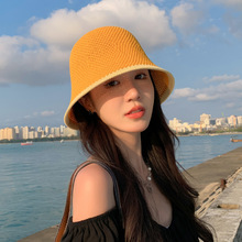 2023夏季新款沿边渔夫帽出行遮阳防晒盆帽时尚百搭透气不闷汗