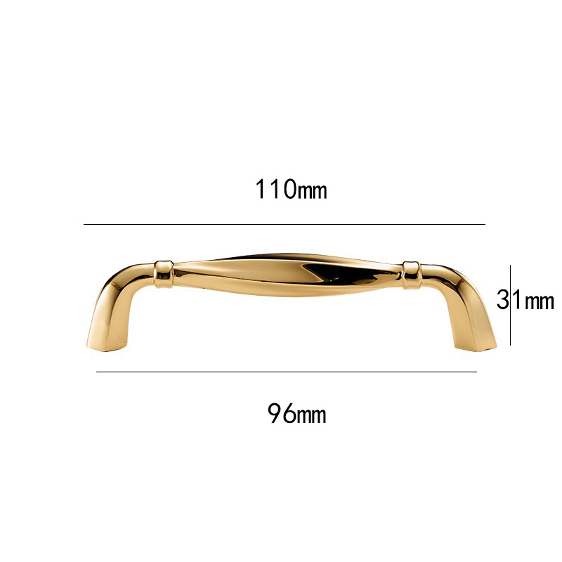 Cobre oro manija latón francés nórdico cromo armario cajón puerta del gabinete manija solo agujero pequeña manija al por mayor