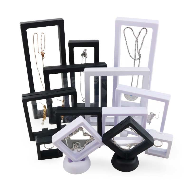 transparent pe film box suspension box jewelry ornament transparent bracelet storage jewelry display stand packaging storage box