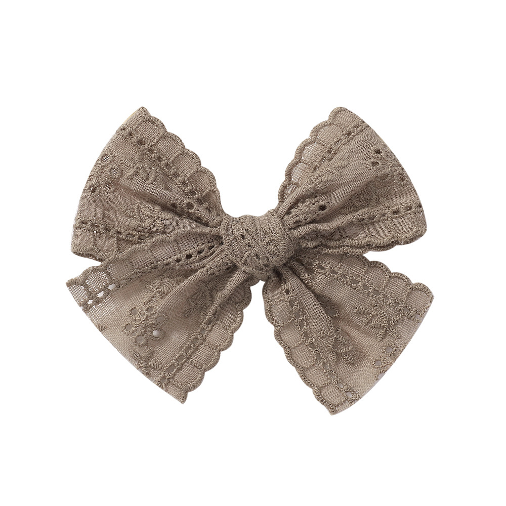 18g Weight Hair Clip Hair Accessories Type Mixed Quantity Daily Occasion Bow Knot Pattern Kid'S Gender Lace Design Cute Style Kid'S Cute Bow Knot Cloth Lace Hair Clip 9