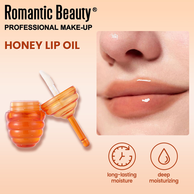 Transfronterizo Honeycomb Lip Oil Humectant Lipstick Lip Gloss Hidratación Lip Glaze Lipstick Clear