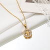 Fashionable zirconium, advanced necklace, four-leaf clover, bright catchy style, high-quality style, simple and elegant design