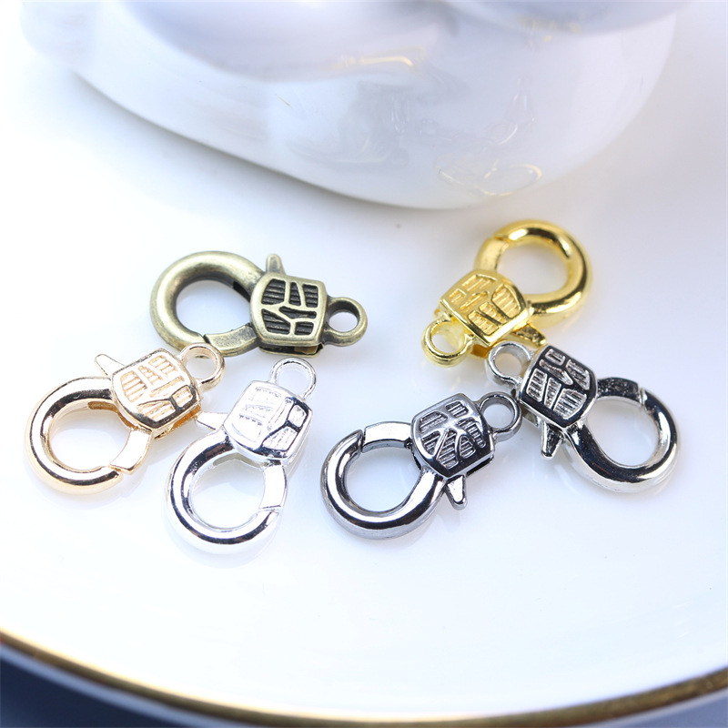 DIY jewelry accessories zinc alloy 204 antique pressed pattern lobster clasp bracelet necklace handmade materials manufacturers wholesale