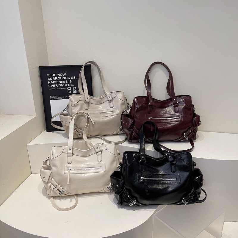 South Korea Niche Designer Deinet Nail Machine Car Bag Spice Girl Shoulder Crossbody Bag Women's Large Capacity Tote Commuter