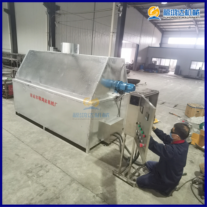 鸡鸭鹅连续式炼油锅厂家 福鸿达一吨电导热油猪油脂炼油锅