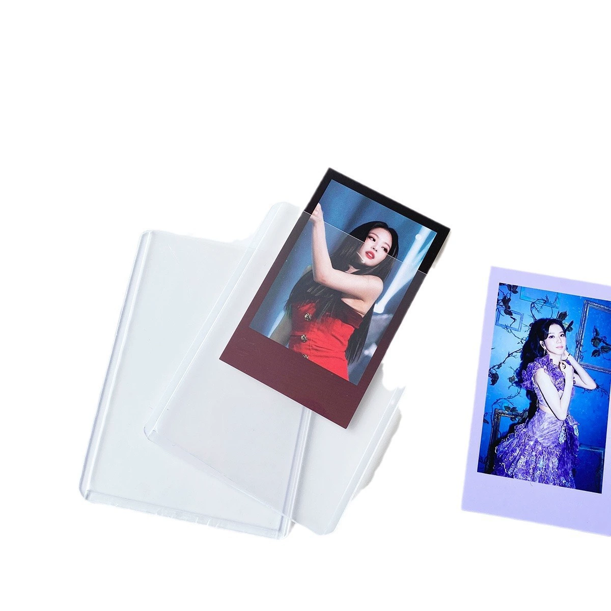 Polaroid, transparent card holder, postcard, photo, protective case