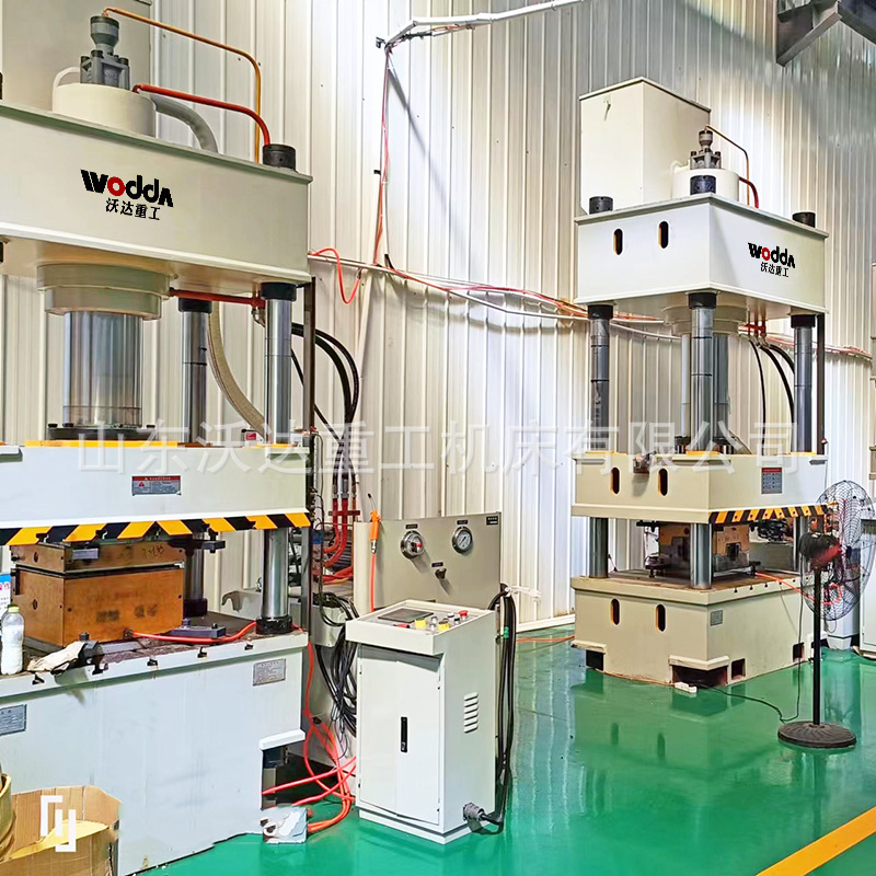 沃达315吨防弹头盔成型机芳纶凯夫拉复合防爆头盔模压四柱液压机