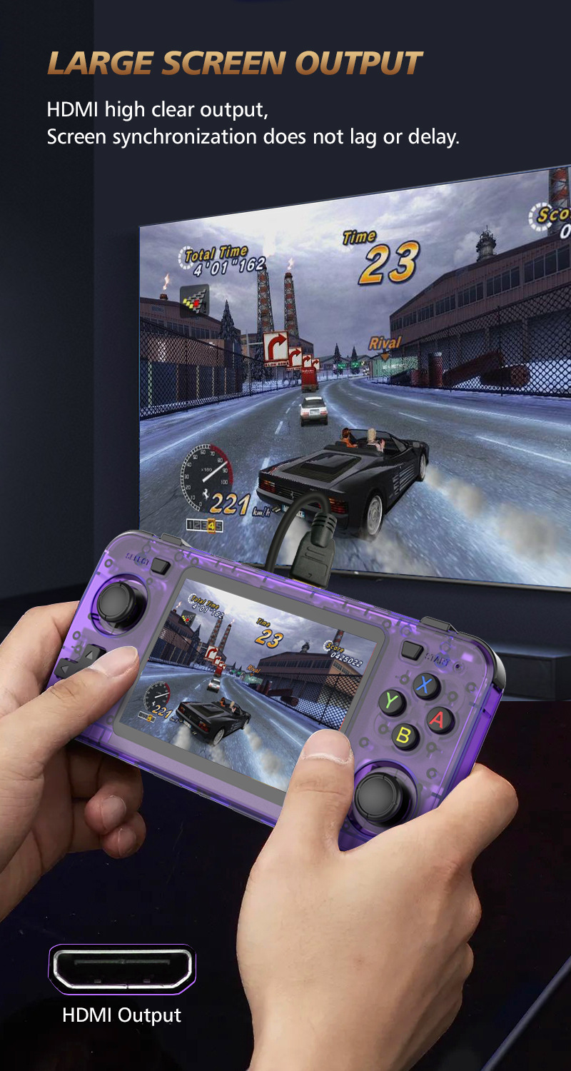 2026 New Upgraded R36H Retro Handheld Game Console, 128GB Mini