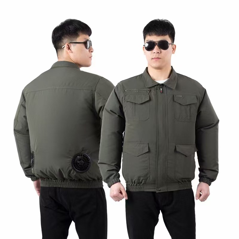 Gray green camouflage top (excluding fan and battery)